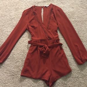 Burnt Orange Romper